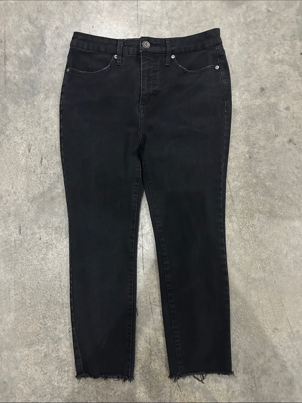 LC Lauren Conrad Black Ankle Crop Super High-Rise Super Skinny Jeans